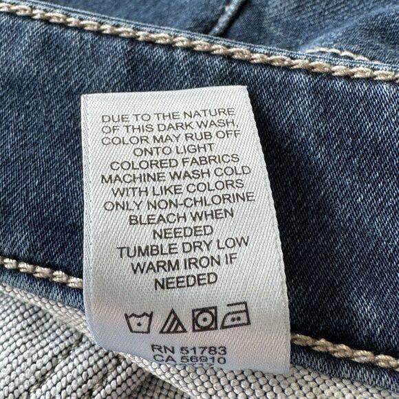 Maurices SZ 20R Jeggings Jeans Whiskered Stretch Rear Pockets Zip-Fly Blue - Picture 8 of 8